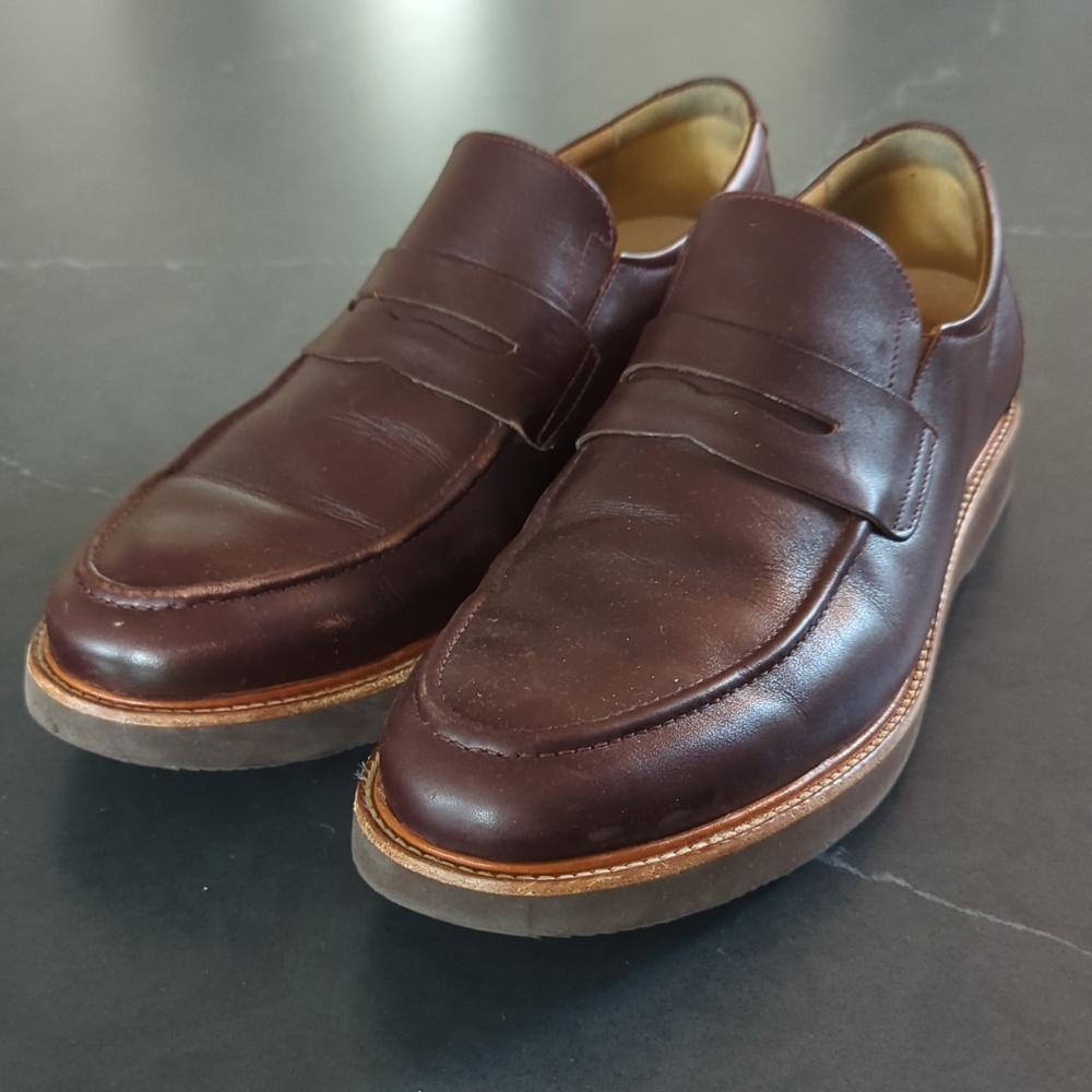 Samuel Hubbard M2180-047 Ivy Legend Penny Loafers  - 10 - Cordovan Brown Leather